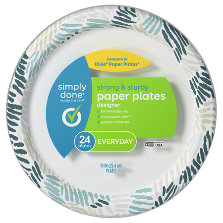Image of Offer Save $1 on TWO (2) Simply Done Plates, Bowls 22-48ct or Cups 100ct.