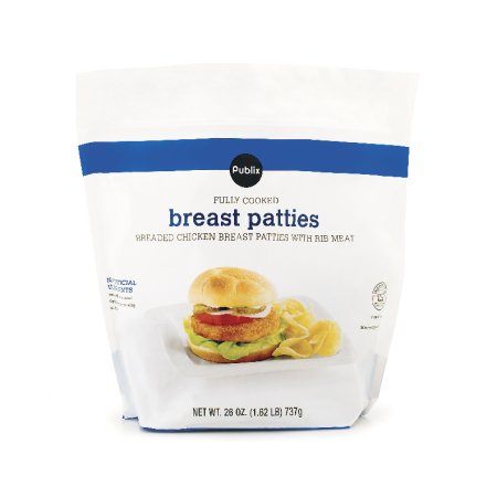 Save $1.00 Off The Purchase of One (1) Publix Chicken Breast Patties Fully-Cooked, 26-oz pkg.