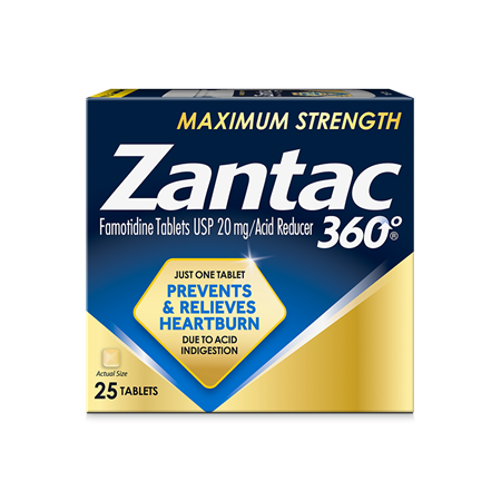 Image of Offer Save $2.00 on any ONE (1) Zantac 360 25ct or larger