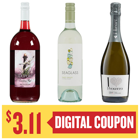 Image of Offer Save $3.11 on ONE (1) I Heart, Seaglass 750ml or Duplin 1.5L Wine.
