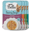 Save $2.00 on FOUR (4) PURINA® Bella® Savory Soups Dog Complement pouches, an...