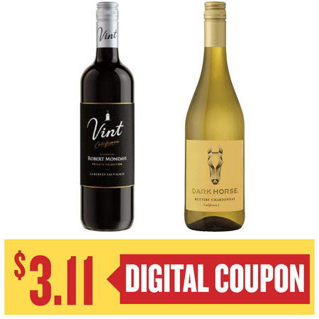 Image of Offer Save $3.11 on ONE (1) R Mondavi Private Selection or Dark Horse 750ml Wine.