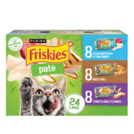 Image of Offer Save $1.00 on any ONE (1) 12 ct or 24 ct package (5.5 oz cans) of Friskies® Wet Cat Food