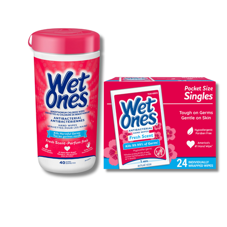Image of Offer Save $0.75 on any ONE (1) Wet Ones® Hand Wipes Cannister or Singles