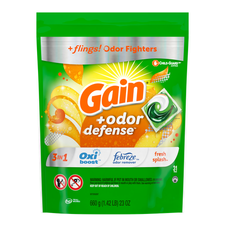 Image of Offer Save $2.00 on ONE Gain Flings Laundry Detergent 31 ct OR Gain Plus Flings 18 ct (includes Super Flings) (excludes Gain Liquid/Powder Laundry Detergent
