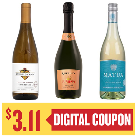 Image of Offer Save $3.11 On ONE (1) Kendall Jackson, Matua or Ruffino Sparkling 750ml Wine.
