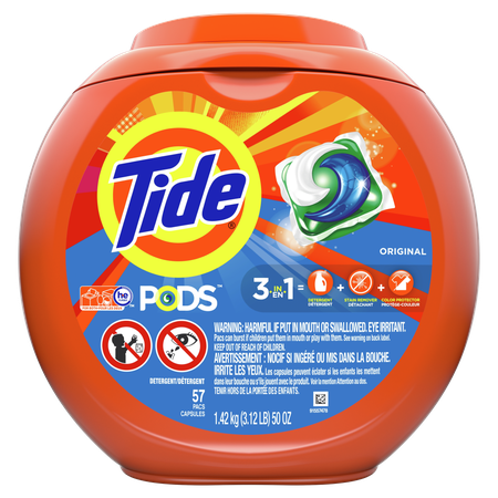 Image of Offer Save $4.00 on ONE Tide PODS Laundry Detergent 57 ct TO 76 ct OR Tide Power PODS 32-45 ct (excludes Tide Clean Boost Rinse, Tide Liquid/Powder Laundry
