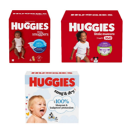 Image of Offer Save $1.00 on any ONE (1) Huggies Diapers, Little Movers, Little Snugglers, Overnites, Snug & Dry, Skin Essentials