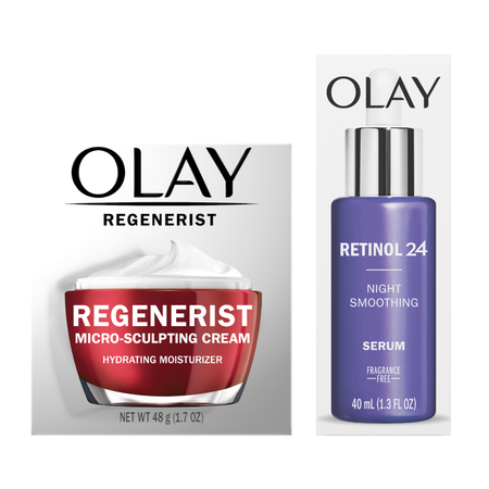 Image of Offer Save $12.00 on TWO Olay Facial Moisturizer, Eye or Serum (excludes Super Collection, Complete, Active Hydrating, Total Effects, Age Defying, and Mini/
