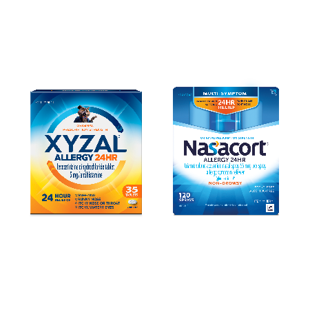 Image of Offer Save $5.00 on any ONE (1) Xyzal (35 ct. or 55 ct.) or Nasacort (60 ct. or 120 ct.) product