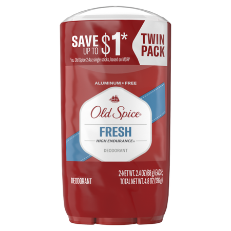 Image of Offer Save $1.00 on ONE Old Spice High Endurance Twin Pack