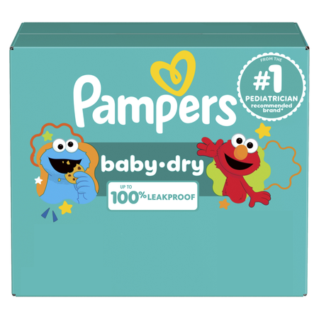 Image of Offer Save $5.00 on ONE Enormous Pack Pampers Baby Dry Diapers.