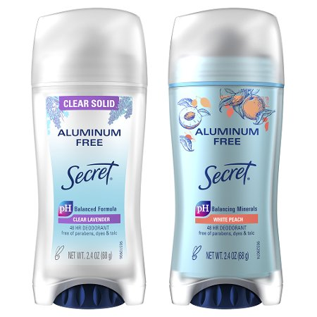 Save $1.00 on ONE Secret Aluminum Free 2.4 oz or larger (excludes sprays and trial/travel size).