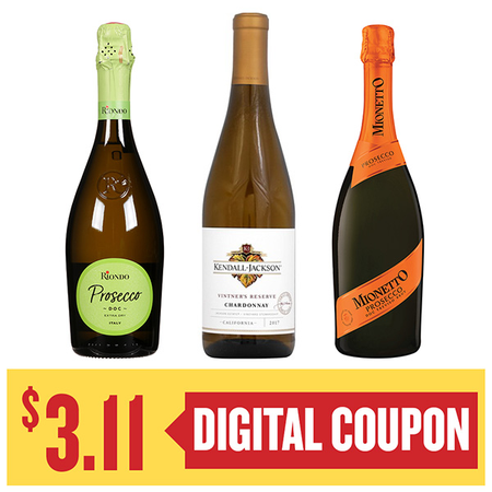 Image of Offer Save $3.11 on ONE (1) Kendall Jackson, Mionetto or Riondo 750ml Wine.