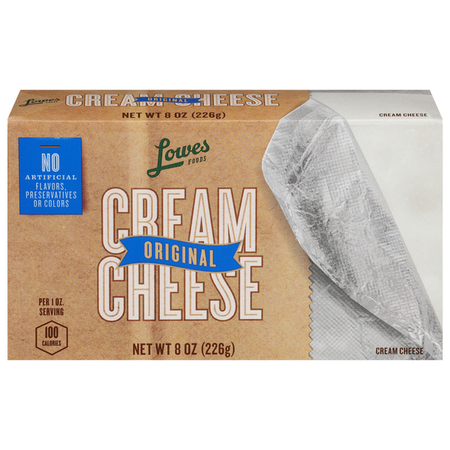 Image of Offer Save $1 on TWO (2) Lowes Foods Original Cream Cheese Bar 8oz.