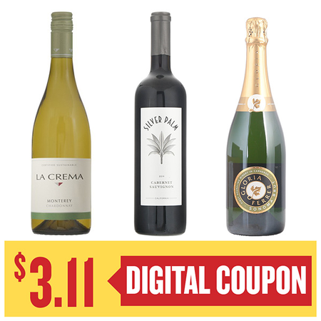 Image of Offer Save $3.11 on ONE (1) La Crema, Silver Palm or Gloria Ferrer 750ml Wine.