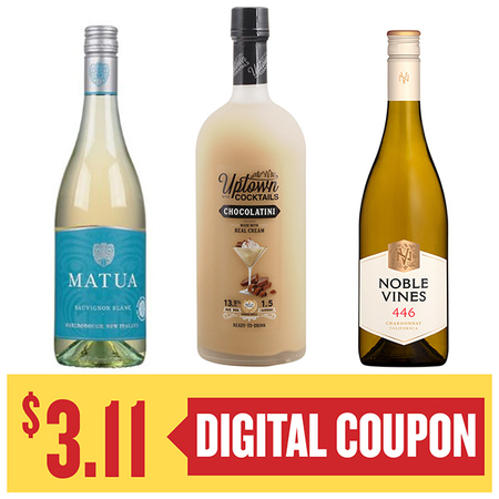 Image of Offer Save $3.11 on ONE (1) Matua, Noble Vines 750ml or Uptown Cocktails 1.5L Wine.