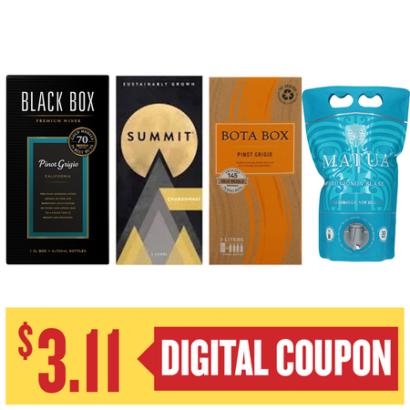 Image of Offer Save $3.11 on ONE (1) Black Box, Bota Box, Summit 3L or  Matua Bagnum 1.5L.