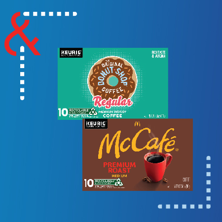 Keurig Green Mountain, Newman's Own, McCafe or Donut Shop