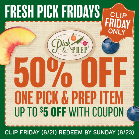 Image of Offer 50% Off Any ONE Pick & Prep Item!