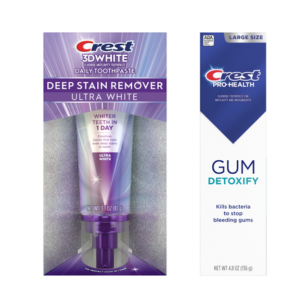 Image of Offer Save $4.00 on ONE Crest 3DWhite Brilliance, 3DWhite Whitening Therapy Charcoal, Crest Gum Detoxify, Crest Clean Breath, Gum & Whitening, Gum & Enamel