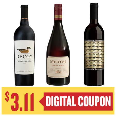 Image of Offer Save $3.11 on ONE (1) Meiomi, Decoy or Unshackled 750ml Wine.