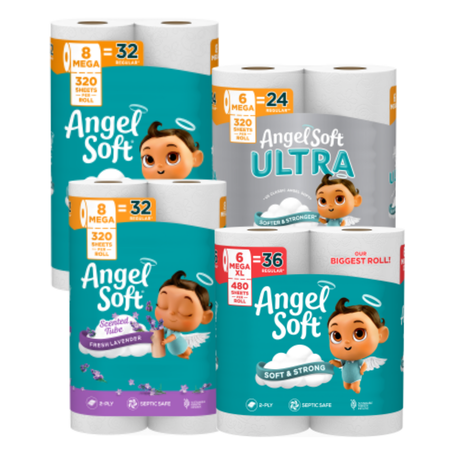 Image of Offer Save $0.50 on any ONE (1) package of Angel Soft® Bath Tissue, any size