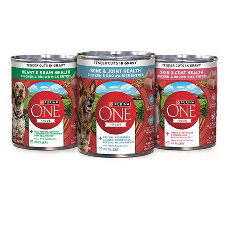 Image of Offer SAVE $1.00 on any THREE (3) Purina ONE® 13oz Wet Dog Food Cans