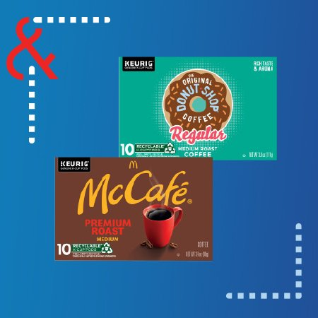 Keurig Green Mountain, Newman's Own, McCafe or Donut Shop