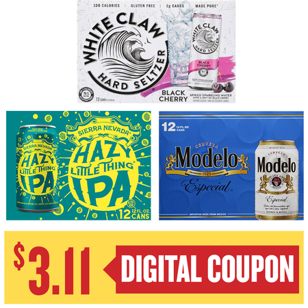 Image of Offer Save $3.11 on ONE (1) Sierra Nevada, Modelo or White Claw 12pk 12oz Beer.