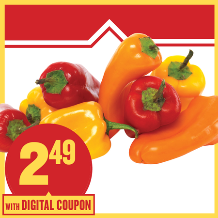 Image of Offer Save $ 1.50 on ONE (1) Mini Sweet Peppers 16oz.