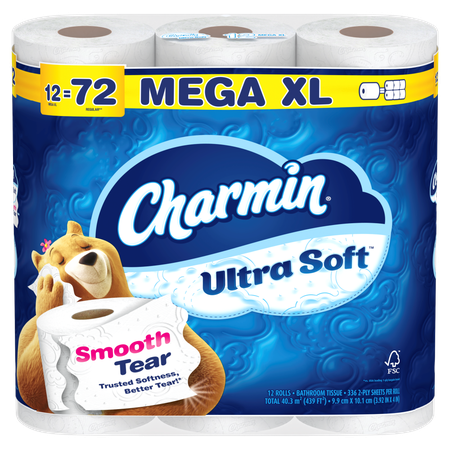 Image of Offer Save $3.00 on ONE Charmin Ultra Toilet paper product 16 count or larger. Including 12 Mega XL and all Mega XXL pack sizes (excluding 24 Mega Roll, 30