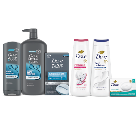 Image of Offer Save $2.00 on any ONE (1) Dove Body Wash (20oz+), Dove Men+Care Body Wash (18oz+), Dove or Dove Men+Care Cleansing Bar (4ct+)