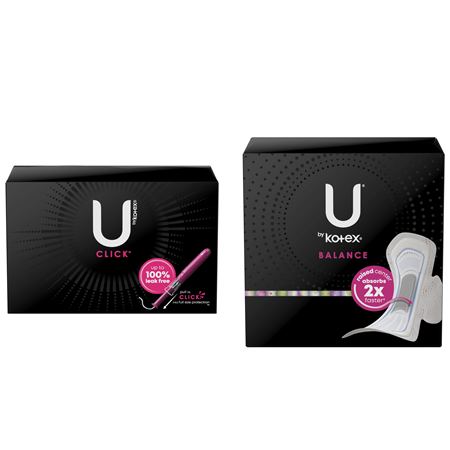 Image of Offer Save $1.00 on any ONE (1) pack of U by Kotex® Products (pads/liners/tampons)