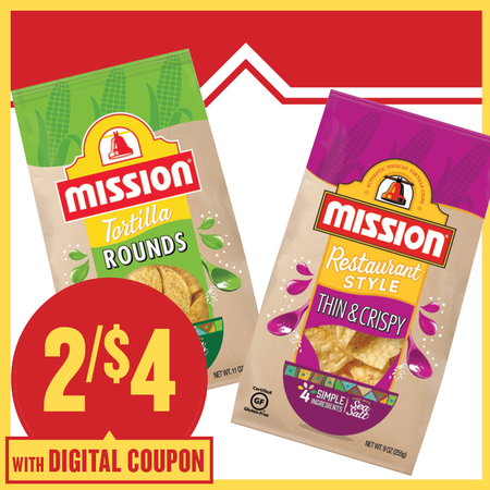 Image of Offer Save $2 on TWO (2) Mission Tortilla Chips Select 9-11oz.