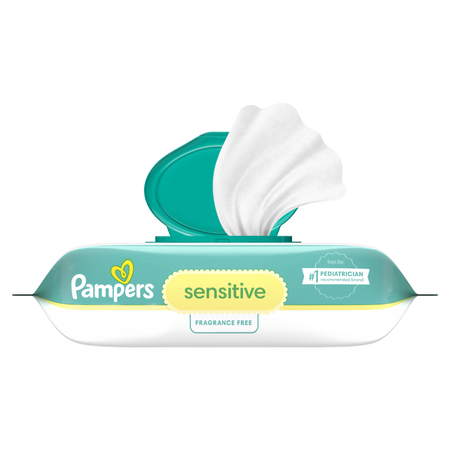 Image of Offer Save $0.50 on TWO Pampers Wipes 52 ct or higher.