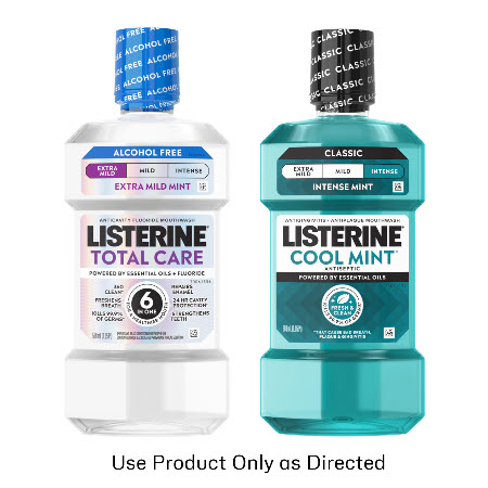 Image of Offer Save $1.00 on any ONE (1) LISTERINE® Mouthwash product, POCKETPAKS® product, POCKETMIST® product, or single use liquid packs.