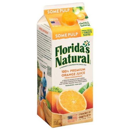 Image of Offer Save $1 on TWO (2) Florida's Natural Orange Juice or Grapefruit Juice 52oz.
