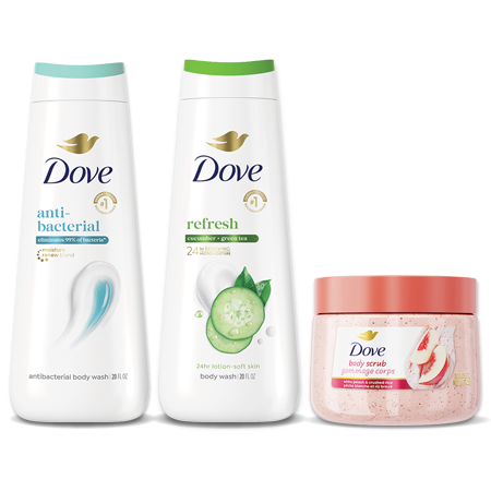 Image of Offer Save $2.00 on any ONE (1) Dove Body Wash (20oz+) or Scrub (15oz) (excludes items and sizes not listed)