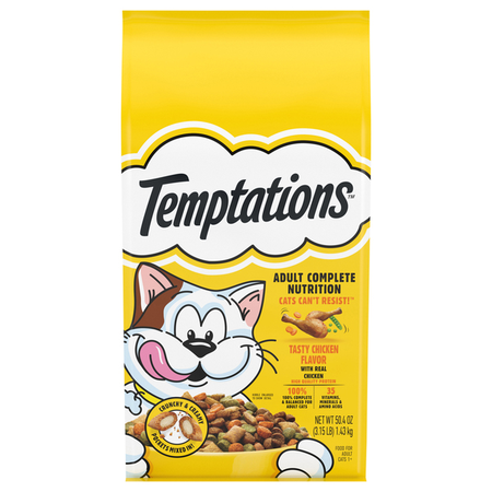 Image of Offer Save $1 on ONE (1) Temptations Dry Cat Food Select 3.15lb.