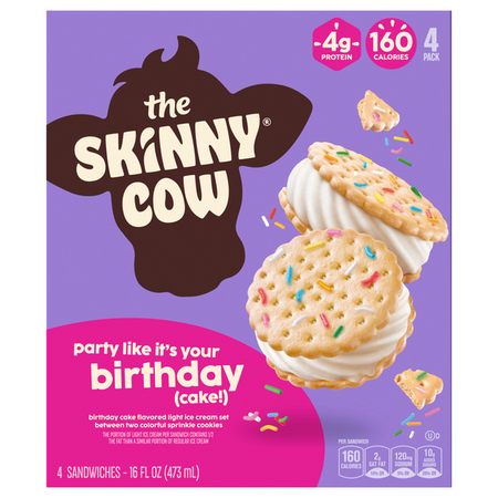 Image of Offer Save $1 on ONE (1) Skinny Cow Ice Cream Sandwiches 4ct.