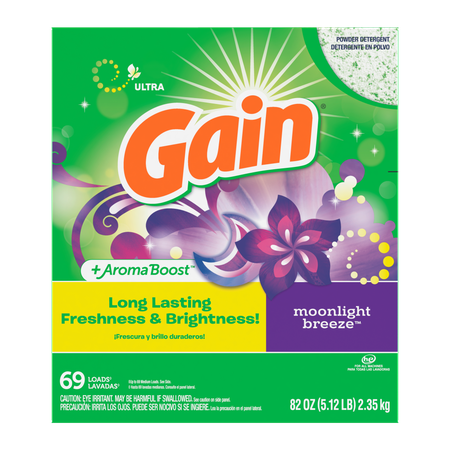 Image of Offer Save $3.00 on ONE Gain Powder Laundry Detergent 82 oz (excludes Gain Rinse, Gain Flings, Gain Liquid Fabric Softeners, Gain Fireworks, Gain Sheets and